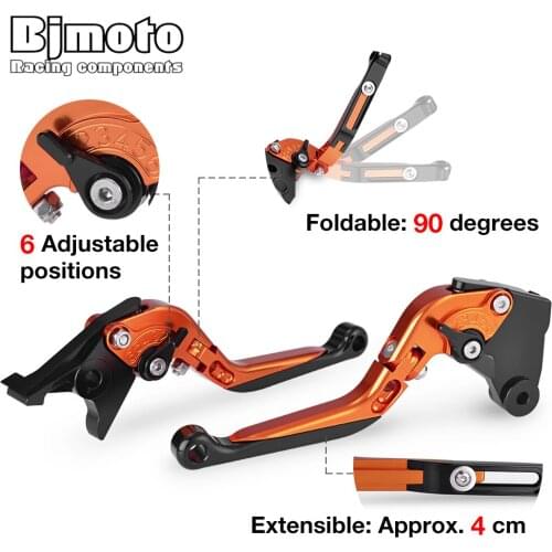 BJMOTO Motorcycle Extendable CNC Brake Clutch Levers For 990 SMR/SMT 2009-2013 Motorbikes Brakes Lever