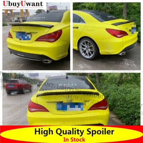 High Quality CARBON FIBER Car Tail Wing Decoration For Mercedes Benz CLA W117 CLA200 CLA220 CLA260 2016-2019 Rear Trunk Spoiler