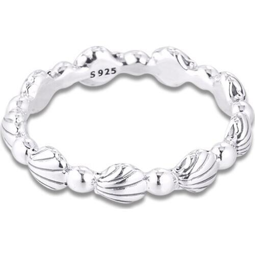 2020 Shell Young Girl Engagement Jewelry Components Christmas Female 925 Sterling Silver Clear CZ Crown Shape Women Rings