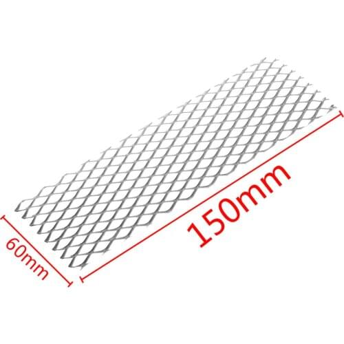 1 60x150mm plated titanium mesh, durable, heat-resistant and corrosion-resistant silver perforated expansion board