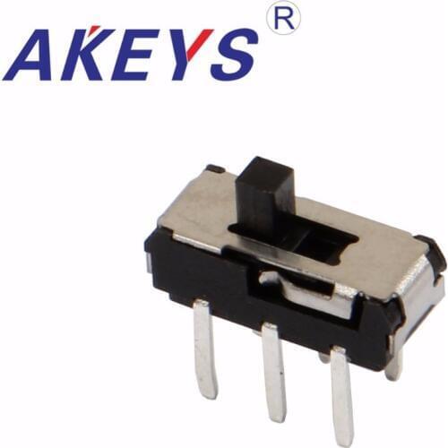 10PCS MSS-22D18 MINI slide switch 2P2T DIP 6 pin 2 position mini toggle switches micro slide switches black