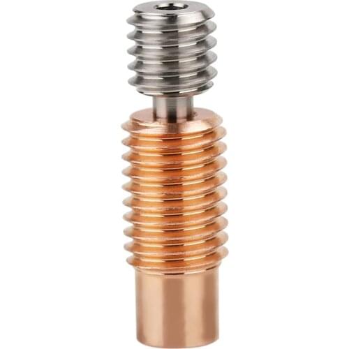 Bimetal Heatbreak All Metal Titanium Copper Throat for Sidewinder X1 V6 Volcano Hotend Titan Aero Prusa i3 MK3S 3D Printer