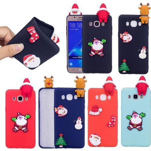 Phone Cases For Samsung Galaxy J3 J5 2016 J7 2017 J4 J6 Cover Note 8 9 Christmas 3D Silicone Case S8 S9 Plus A3 A5 A7 A6 A8 2018