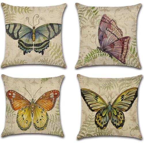 Beautiful Butterfly Butterfly Cushion Cover Pillow Case Quilt Cover Hugging Pillow Case Sofa Decorative Pillow Case