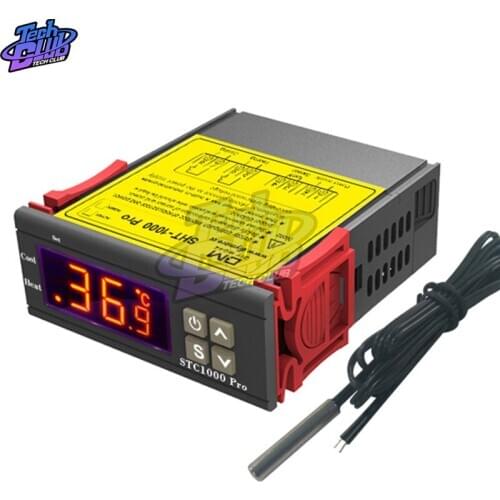 Digital Temperature Controller STC-1000 Pro STC1000 110V 220V Thermostat Thermoregulator Incubator Relay LED 10A Heating Cooling