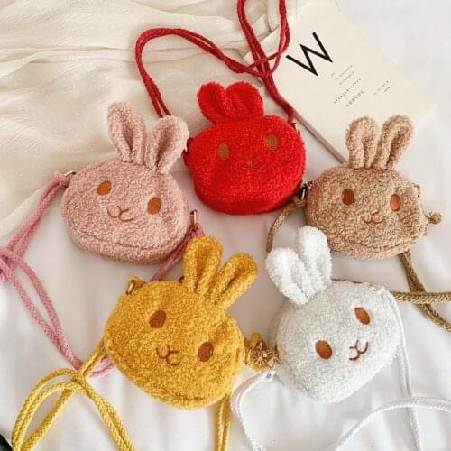 Children cute cartoon bunny bear purse Princess girl baby fashion cross-body bag child birthday present