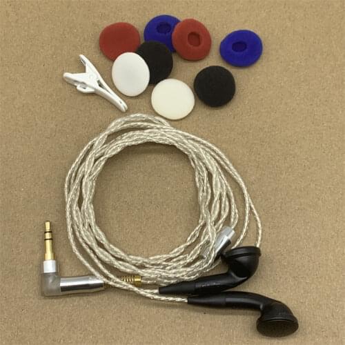 DIY PK2 earphone sound good in-ear earphone fever silver plated wire with mic/without mic