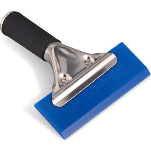 EHDIS BlueMax Rubber Water Squeegee with Handle Window Tint Tools Vinyl Car Wrap Ice Scraper Kitchen House Vinyl Cleaning Tool