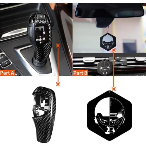 For M2 M3 M4 F20 F21 (2012-2018) Carbon Fiber Gear ABS Shift Head Cover Knob Cover Trim Car Accessories