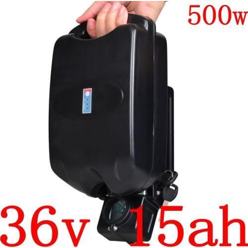 36V 500W Ebike battery 36V 15AH lithium ion battery 36V 10Ah 13Ah 15Ah Electric Bicycle Battery with 15A BMS and 42V 2A charger