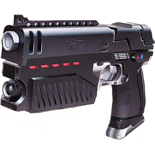3D Papar Model Judge Dredd Pistol Scale 1 : 1 Firearms Handmade DIY Gun Toy For Cosplay