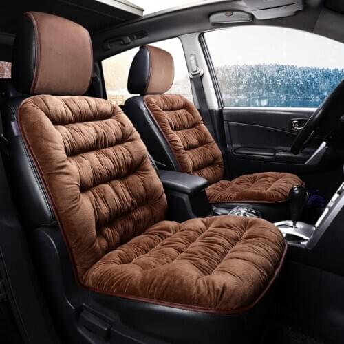 Soft Car Seat Cover Warm Comfortable Full Wrap Coverage Dirt Resistant Universal Car Seat Cover For Winter Easy To Install