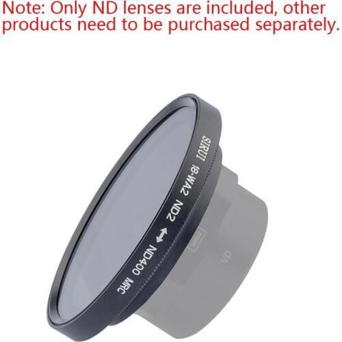 ND mirror Sirui mobile phone adjustable ND mirror ND2-400 dimming Filter for 18mm wide-angle lens and sirui anamorphic lens
