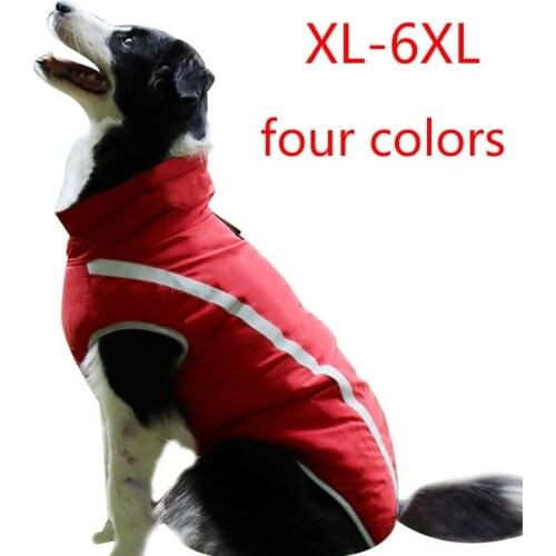 Pet Dog Clothes, Dog Clothes for Large Dogs Thick Clothes, Autumn and Winter Warm Dog Reflective Warm Shell Jacket pet clothes