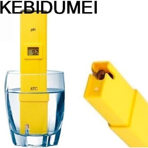 Top Portable Pen Pocket Digital Water PH Meter Tester Quality Measure Range 0.0-14.0pH for Aquarium Pool Water Laboratory Soil