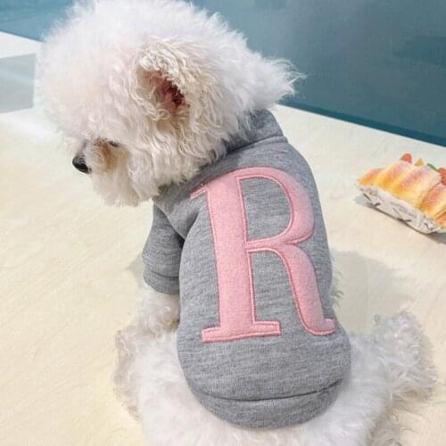 Pet Cat Dog Clothes Letter Printed Pet Sweatshirt for Chihuahua Shih Tzu Pet Puppy Dog Hoodie Pullover Pets Dogs Clothing