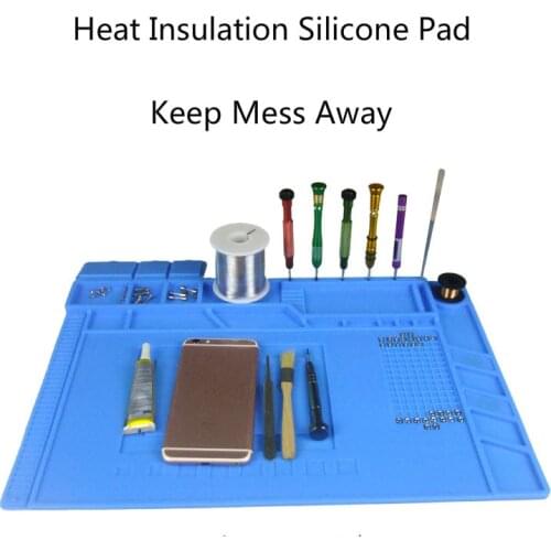 Heat Insulation Silicone Pad Desk Mat Maintenance Platform for BGA Soldering Repair Station Tools For iPhone