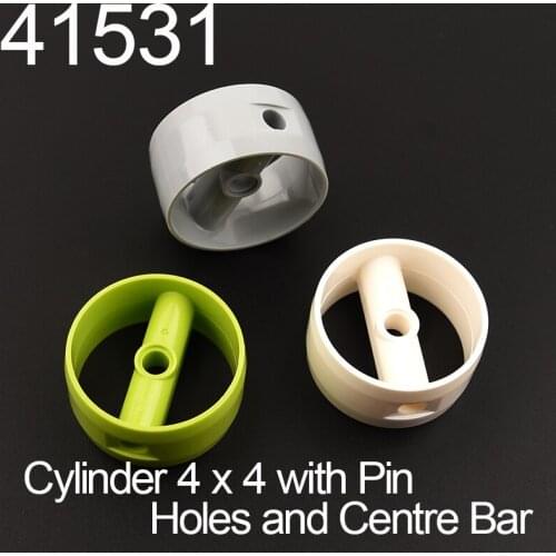 10PCS 41531 High-tech Cylinder 4x4 with Pin Holes and Centre Bar Building Block Bricks Accessories Assembly Parts MOC DIY Build