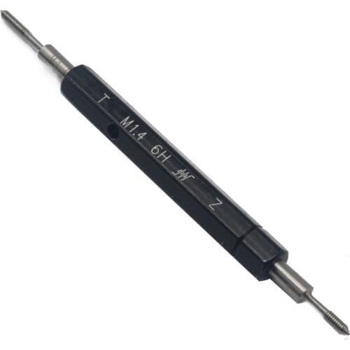 1PC Thread plug gauge M1.4 6H Accuracy Bearing Steel Plug Gauge Internal Thread Measurement Tool