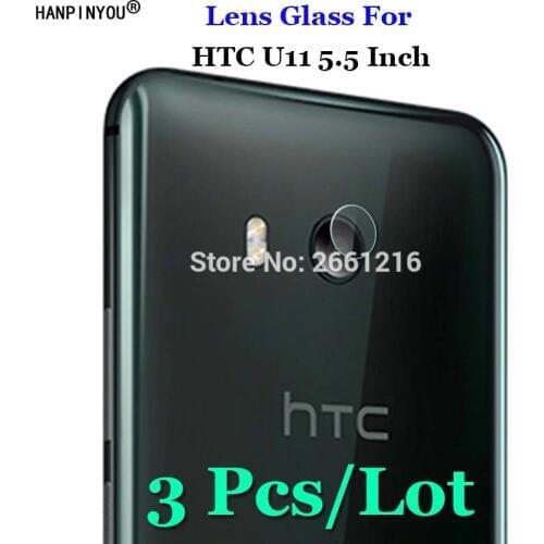 3 Pcs/Lot For HTC U11 U 11 5.5" Ultra Clear Soft Fiber Transparent Tempered Glass Back Camera Lens Screen Protector Film