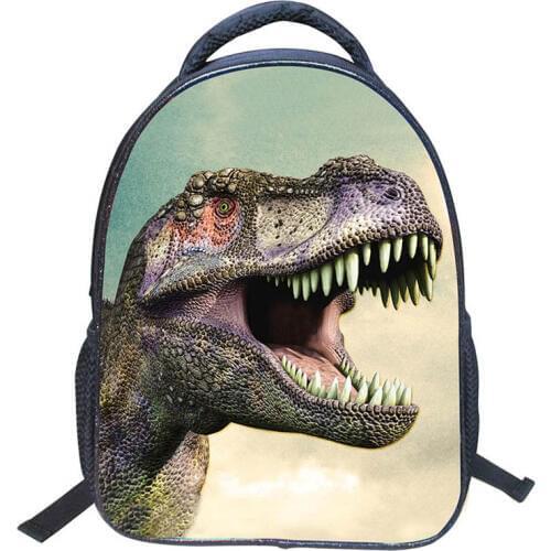 3D Animals Cool Dinosaur Printed Baby Kids Backpack Toddler Waterproof Children School Bags for Kindergarten Boys Girls