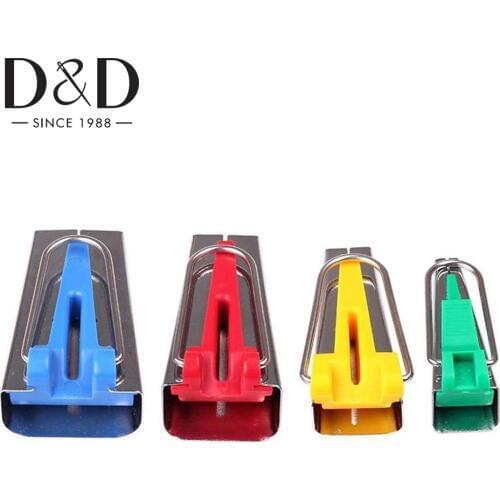 4 Size Fabric Bias Tape Maker Tools 6mm 12mm 18mm 25mm Fabric Sewing Quilting Bias Binding Maker DIY Sewing Tools