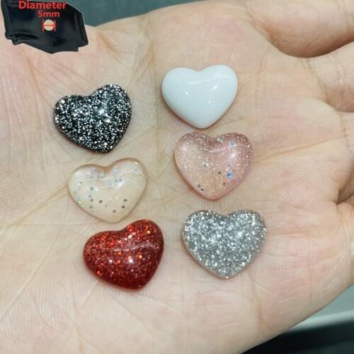 6PCS Resin Cute Cartoon Fridge Magnetic Sticker Colourful Flash Heart Refrigerator Magnet Whiteboard Note Sticker StationeryToy