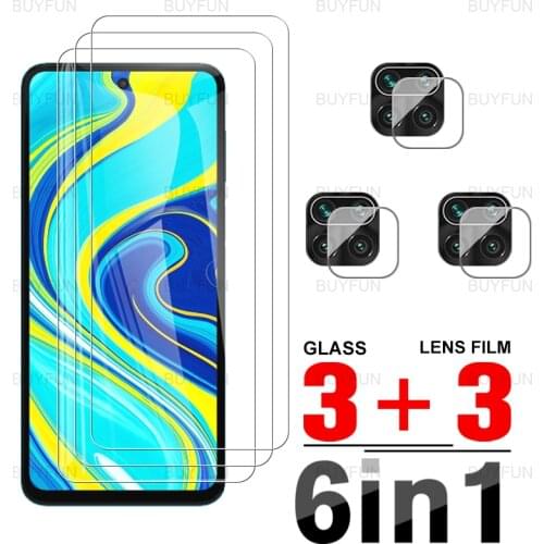 6in1 Camera Film For Xiaomi Redmi note 9 10 8 7 pro max Front Tempered Glass screen protector for redmi redme note 9s 10s 7s 8t