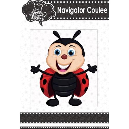 Ladybug hot new metal cutting mold cute flying insect template making scrapbook DIY photo album paper card embossing mold 2021