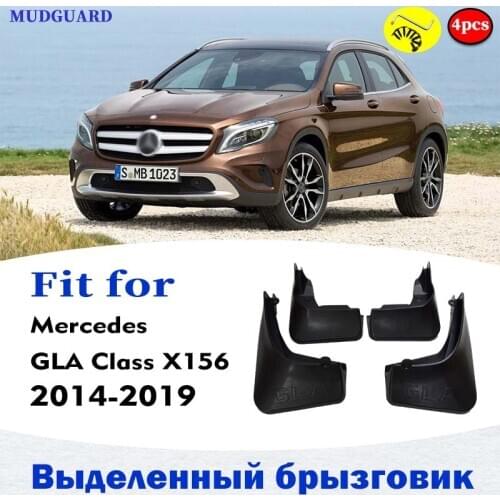 Mudflaps FOR Mercedes Benz GLA 220 200 250 X156 MUDGUARD SPLASH MUD FLAP GUARD FENDER MUDGUARDS CAR ACCESSORIES AUTO STYLINE