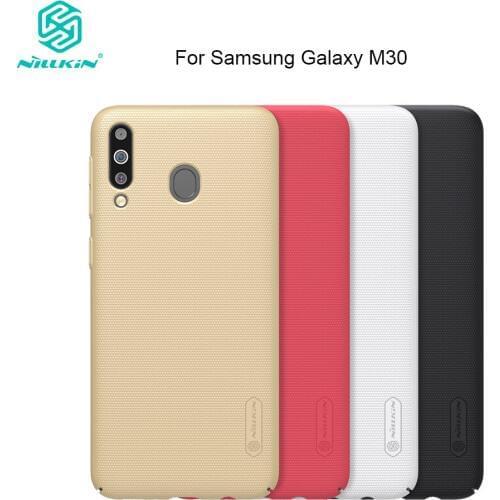 Nillkin for Samsung Galaxy M30 Case Frosted Shield Hard Back Cover for Galaxy M30 PC Protective Anti-knock Gift Phone Holder