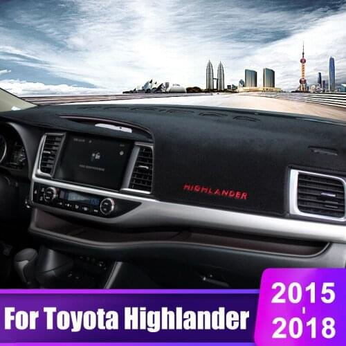 For Toyota Highlander XU50 2015 2016 2017 2018 Car Dashboard Cover Avoid light Pad Pad Instrument Platform Desk Mat Accessories