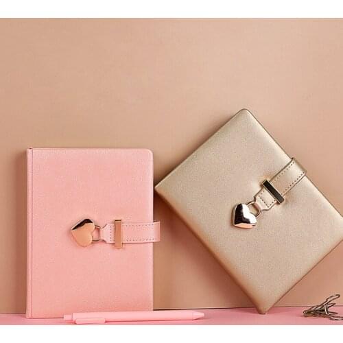 Diary B6 Notebook with Lock Journal Love Stationery Notepad Office Girls Sketchbook Agenda Planner Organizer Note Book Supplies