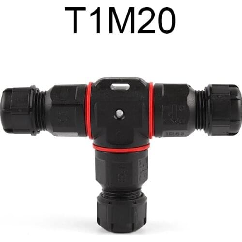 IP68 T Type Electrical Cable Waterproof Wire Connector 2/3 Pin Electrical Terminal Adapter LED Light Outdoor Connector