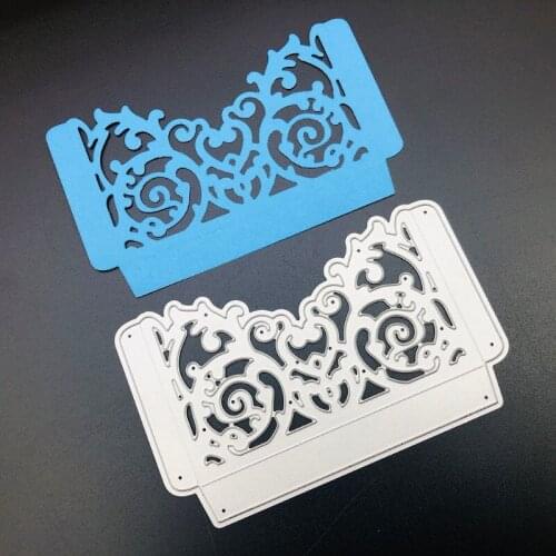 Pocket Lace Metal Cut Dies Stencil Scrapbooking DIY Album Stamp Paper Card Mold Embossing Decoration