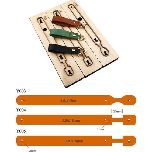 Japan Steel Blade DIY Wooden Die Key Ring Template Knife Punch Tool Leather Craft Cutter Hand Tool