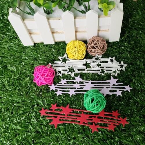 Beautiful falling stars decorative pattern metal cutting die DIY clipboard photo album paper card making decoration