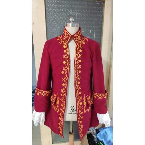 Cosplaydiy Marie Antoinette Joseph Schildkraut Cosplay Jacket Coat Adult Rococo Fancy Jacket L320