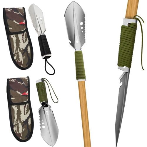 Shovel Multi-Purpose Garden Tools Stainless Steel Garden Shovel With Sawtooth Hex Wrench Digging Trowel Knife Bottle Opener