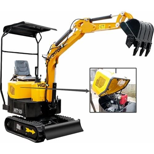 1ton Small Mini Excavator Mini bagger digger EPA/Euro 5 Engine Available New Design with CE