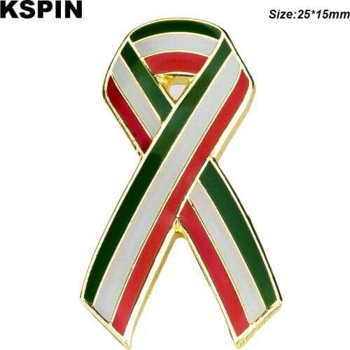 Italy Bow Metal Badge Lapel Pins Brooch Jewelry Rozet in Badges Pin XY0356