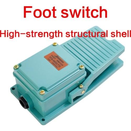 Metal Foot Switch Pedal Waterproof TFS-402 LT3 High Quality Self-reset Flame Retardant Control Switch 250V 15A 1NO 1NC