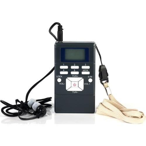 Mini Digital Stereo LCD Frequency Modulation Car FM Radio Digital Signal Wireless Receiver Player With Earphone