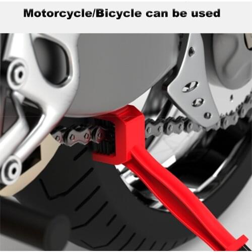 Multifunctional Double-Headed Chain Brush Motorcycle Universal Bicycle Gear Chain Maintenance Cleaning Tool Accessories