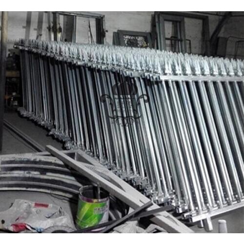 HENCH Garden Fence 8'x5' Black Mordern Style Ornamental Iron Wrought Hc-f9