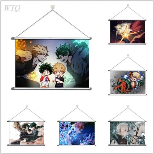 Anime Posters Boku No Hero Academia Bakugou Katsuki Midoriya Izuku Canvas Painting Canvas Painting Wall Art Picture Home Decor