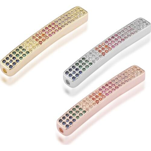 DIY Multi-Color and Versatile Accessories Curved Rectangular Earrings Bracelet Connectors Making Luxury Jewelry Accessories