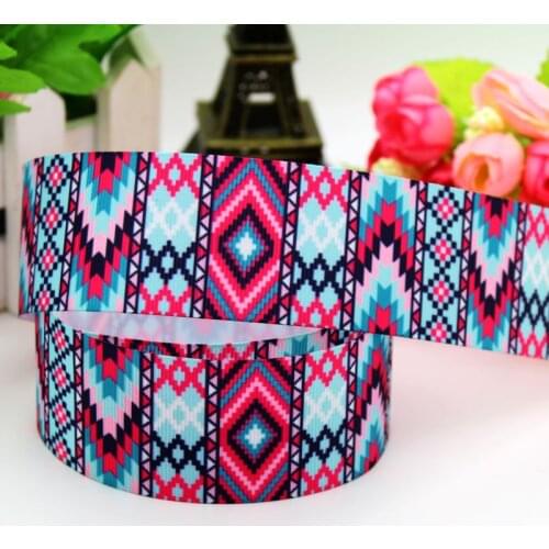1.5'' Free shipping tribal printed grosgrain ribbon hairbow headwear party decoration diy wholesale 38mm S512
