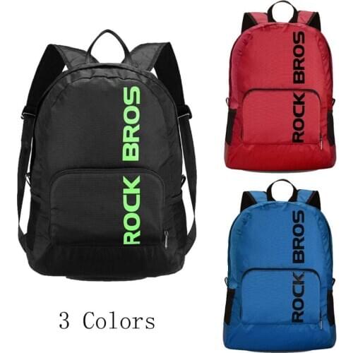 ROCKBROS Portable Rainproof Backpack Foldable Cycling Bag Hiking Camping Bicycle Bike Bags Men Women Package Bicycle accessorie
