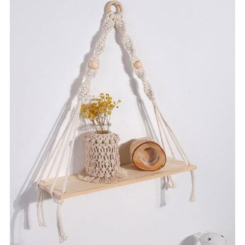 Nordic Decoration Home Wall Decor Wooden Wall Shelf Candle Holder Floating Shelves Gift Dream Catcher Home Decoration Wall